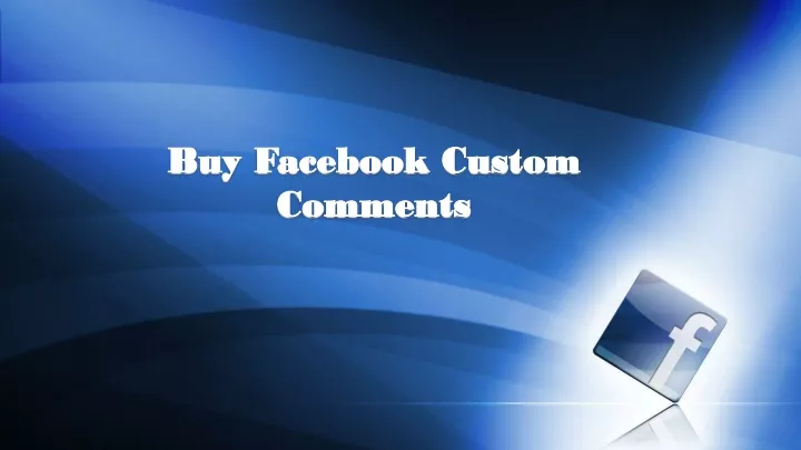 buy facebook custom comments