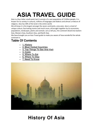 asia travel guide asia is a four letter small