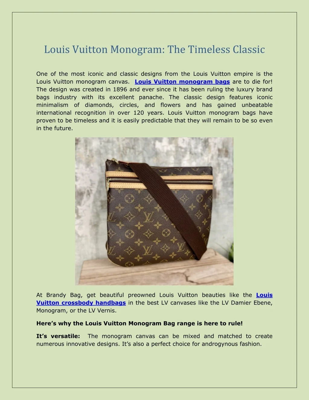 PPT - Louis Vuitton Monogram: The Timeless Classic PowerPoint ...