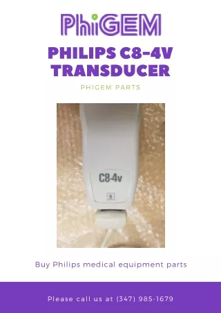 Philips C8-4V Transducer | PhiGEM Parts