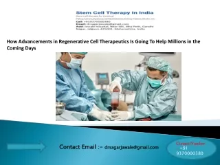 Stem Cell Treatment India