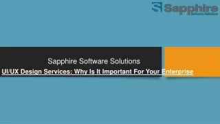 sapphire software solutions