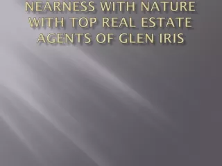 top real estate agents of Glen Iris