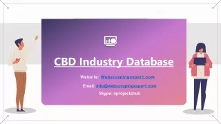 cbd industry database