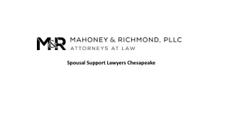 Spousal Support Lawyers Chesapeake