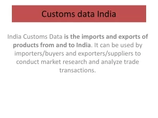 Custom Data - Custom Data India