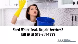 How To Get The Best Water Leak Repair Services In Texas | AAAMobileHomeRepairs