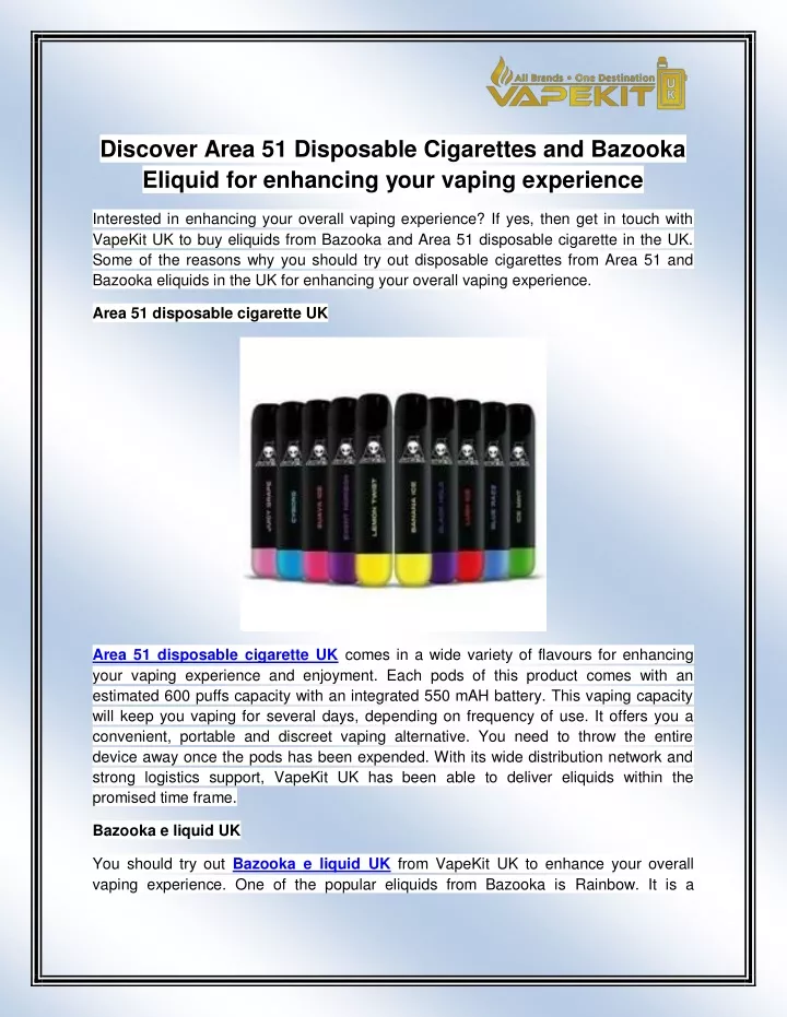 discover area 51 disposable cigarettes