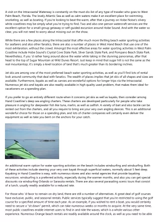 a visit on the intracoastal waterway