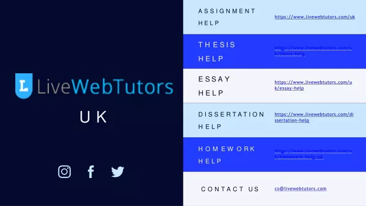 assignment htt p s www livewebtutors com uk help