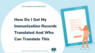 the translation industry