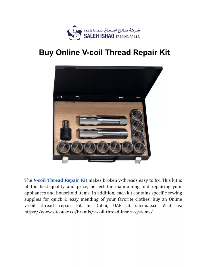 buy online v coil thread repair kit