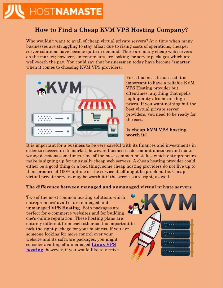 how to find a cheap kvm vps hosting company