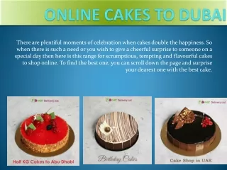Cake Delivery to Dubai | Online Cakes to Ajman | Flowerdeliveryuae