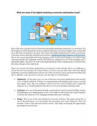 what are some of the digital marketing conversion