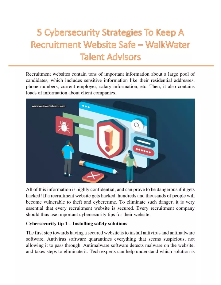 recruitment websites contain tons of important