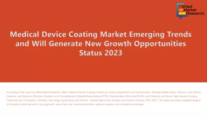 medical device coating market emerging trends