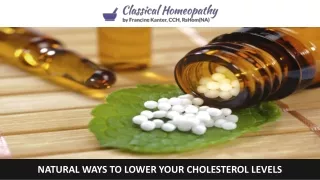 natural ways to lower your cholesterol levels