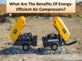 what are the benefits of energy efficient air compressors