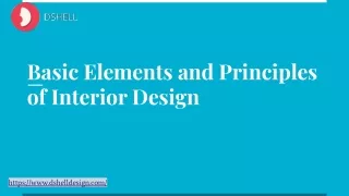basic elements and principles of interior design