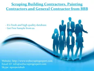 scraping building contractors painting