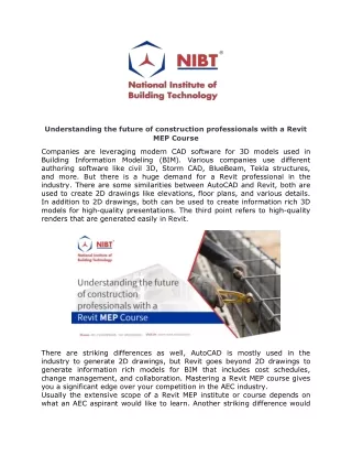 understanding the future of construction