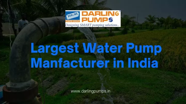 largest water pump manfacturer in india