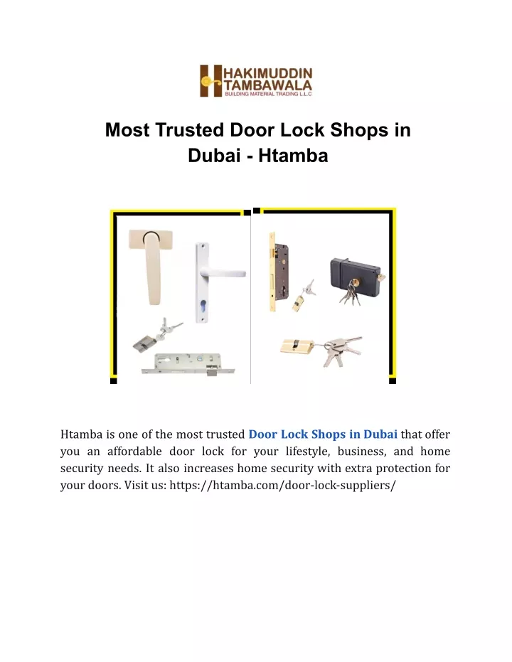 most trusted door lock shops in dubai htamba