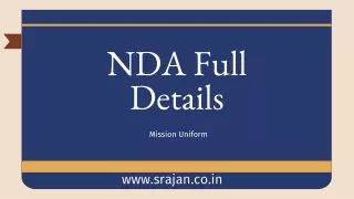 NDA Full Details