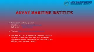anvay maritime institute
