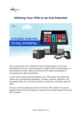 How to Utilize Your POS to Its Full Potential