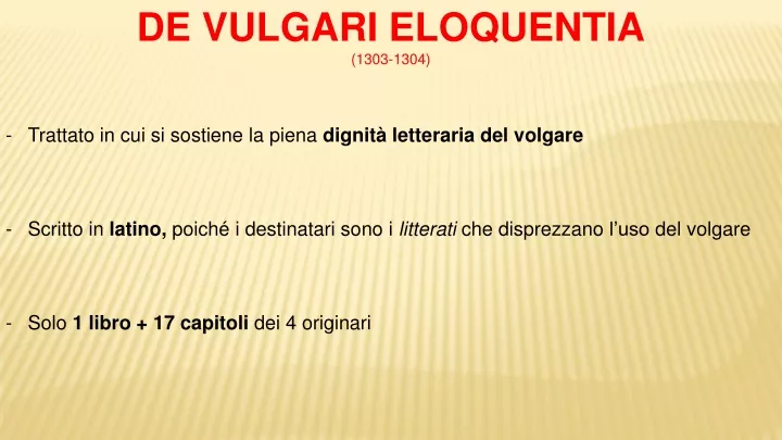 de vulgari eloquentia 1303 1304 trattato