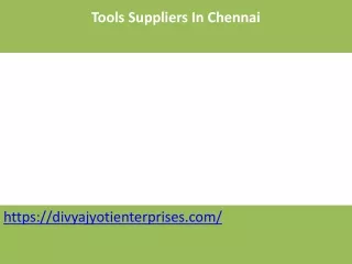 tools suppliers in chennai