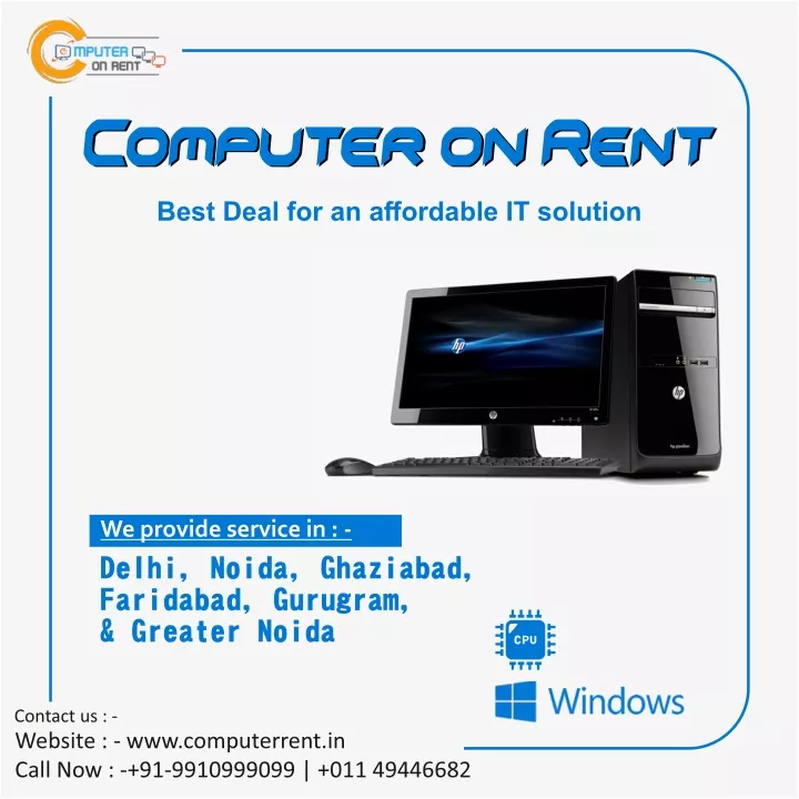 computer on rent computer on rent best deal