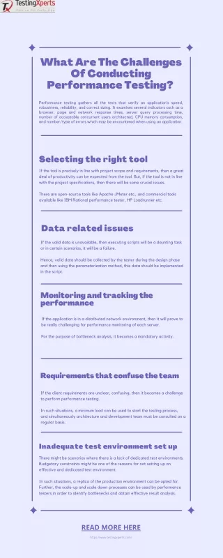 what are the challenges of conducting performance