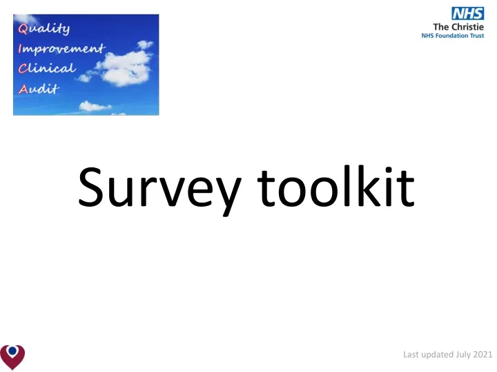 survey toolkit