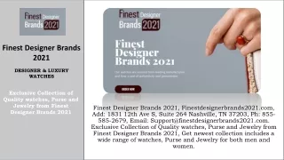 Support@finestdesignerbrands2021.com - 855-585-2679 - Finestdesignerbrands2021.com