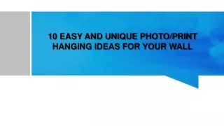 10 easy and unique photo print hanging ideas for your wall