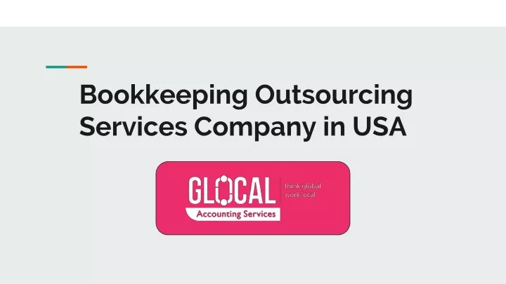 bookkeeping outsourcing services company in usa