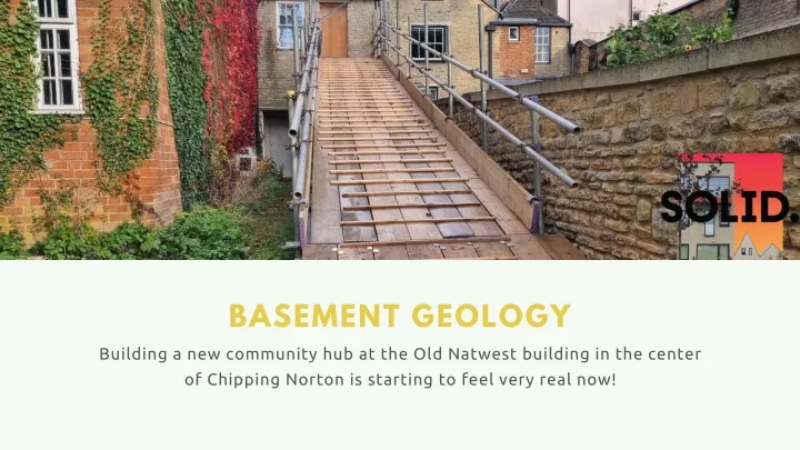 basement geology building a new community