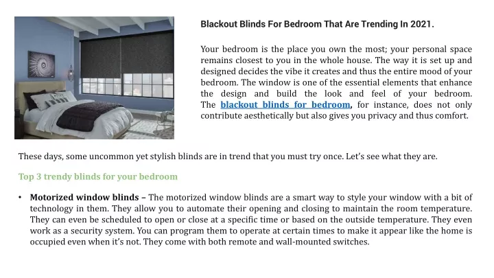 blackout blinds for bedroom that are trending