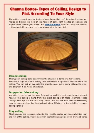 shauna bottos shauna bottos types of ceiling