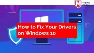 how to fix your drivers on windows 10