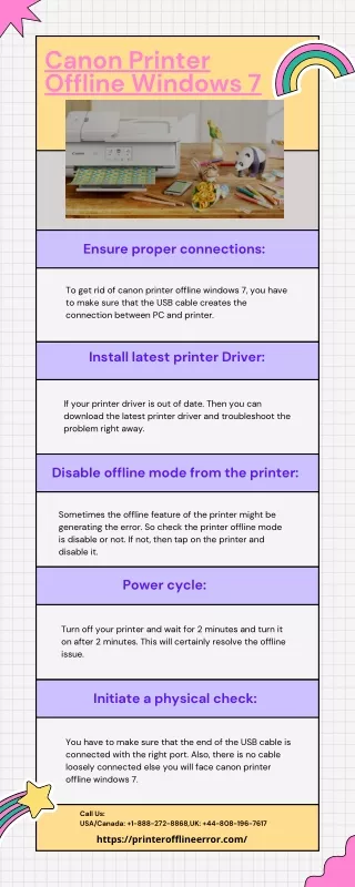 canon printer offline windows 7