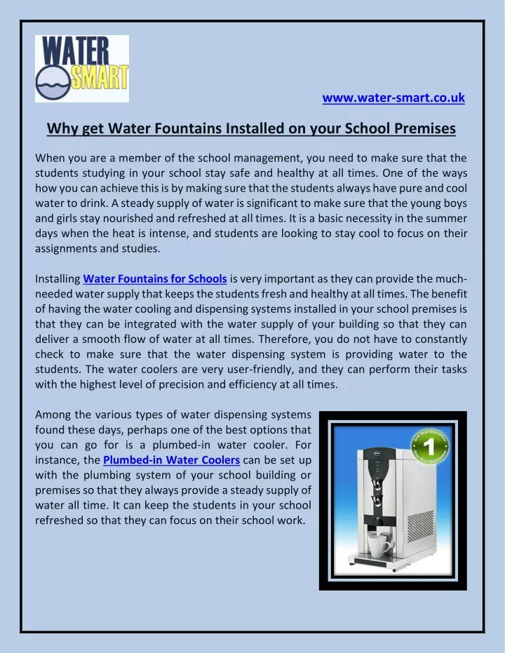 www water smart co uk why get water fountains