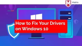 how to fix your drivers on windows 10