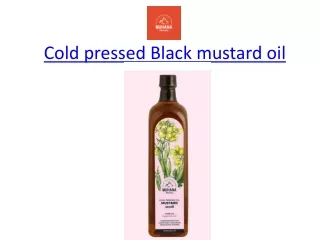 Cold pressed Black mustard oil