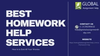 Best homework help services