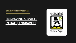 Engraving Services in UAE | Engravers