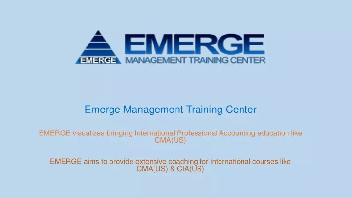 emerge management training center emerge